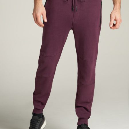 Wearever French Terry Men's Tall Joggers in Maroon