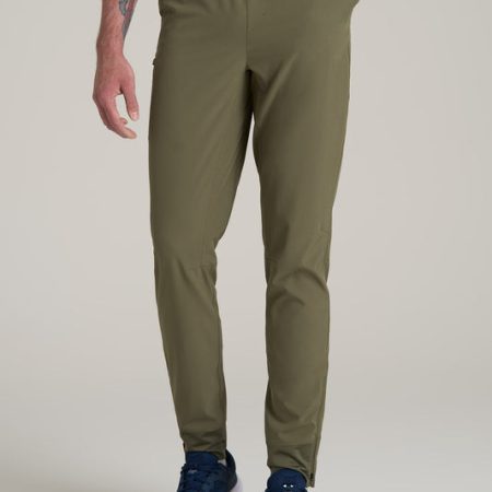 Featherweight Perforated Training Jogger for Tall Men in Olive