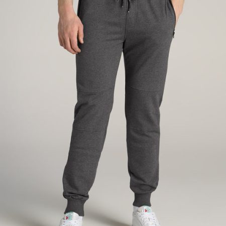 Wearever French Terry Men's Tall Joggers in Charcoal Mix