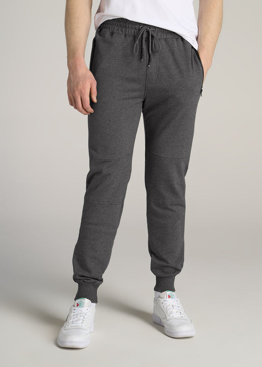 Wearever French Terry Men's Tall Joggers in Charcoal Mix