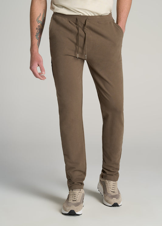 Microsanded French Terry Sweatpants for Tall Men in Army Brush