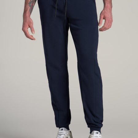 Tall Men's Utility Fleece Joggers in Evening Blue