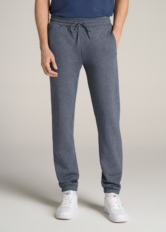 Wearever Fleece Elastic-Bottom Sweatpants for Tall Men in Navy Mix