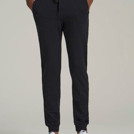 Wearever 2.0 French Terry Joggers for Tall Men in Black