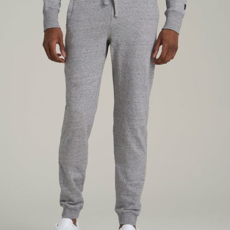 Wearever 2.0 French Terry Joggers for Tall Men in Heathered Grey