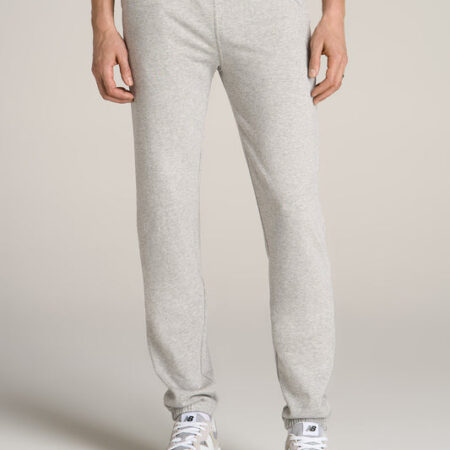 Wearever French Terry Sweatpants for Tall Men in Grey Mix