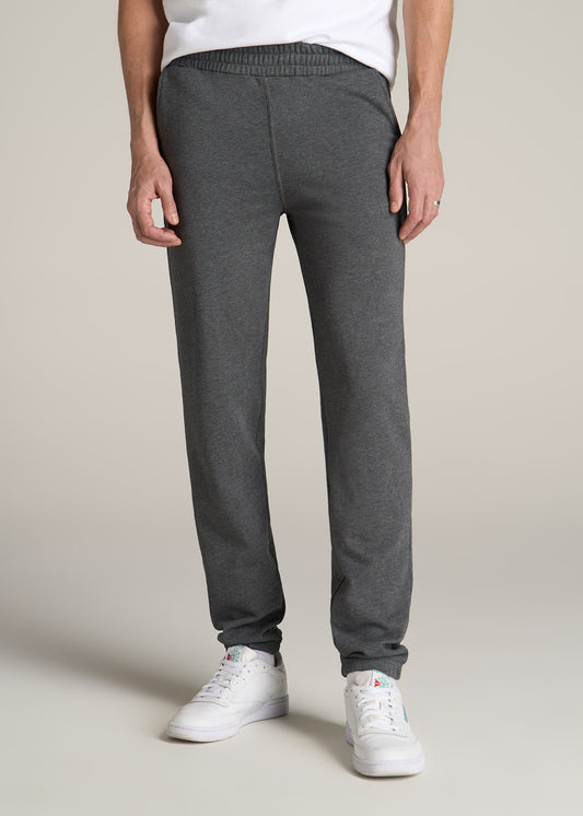 Wearever French Terry Sweatpants for Tall Men in Charcoal Mix