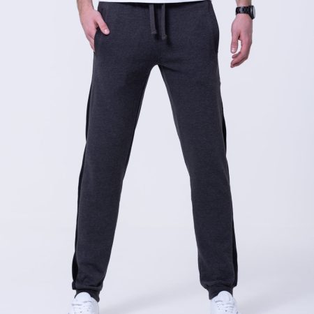 2t Colin Striped Regular Fit Tall Joggers (charcoal)