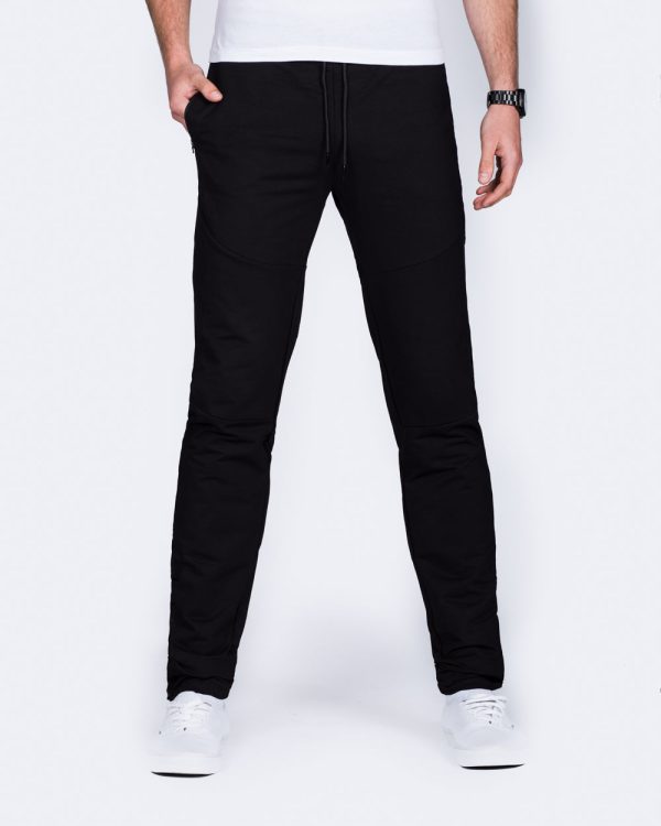 2t Slim Fit Zip Hem Training Joggers (black)