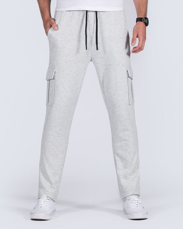 2t Hugo Slim Fit Tall Cargo Joggers (heather grey)